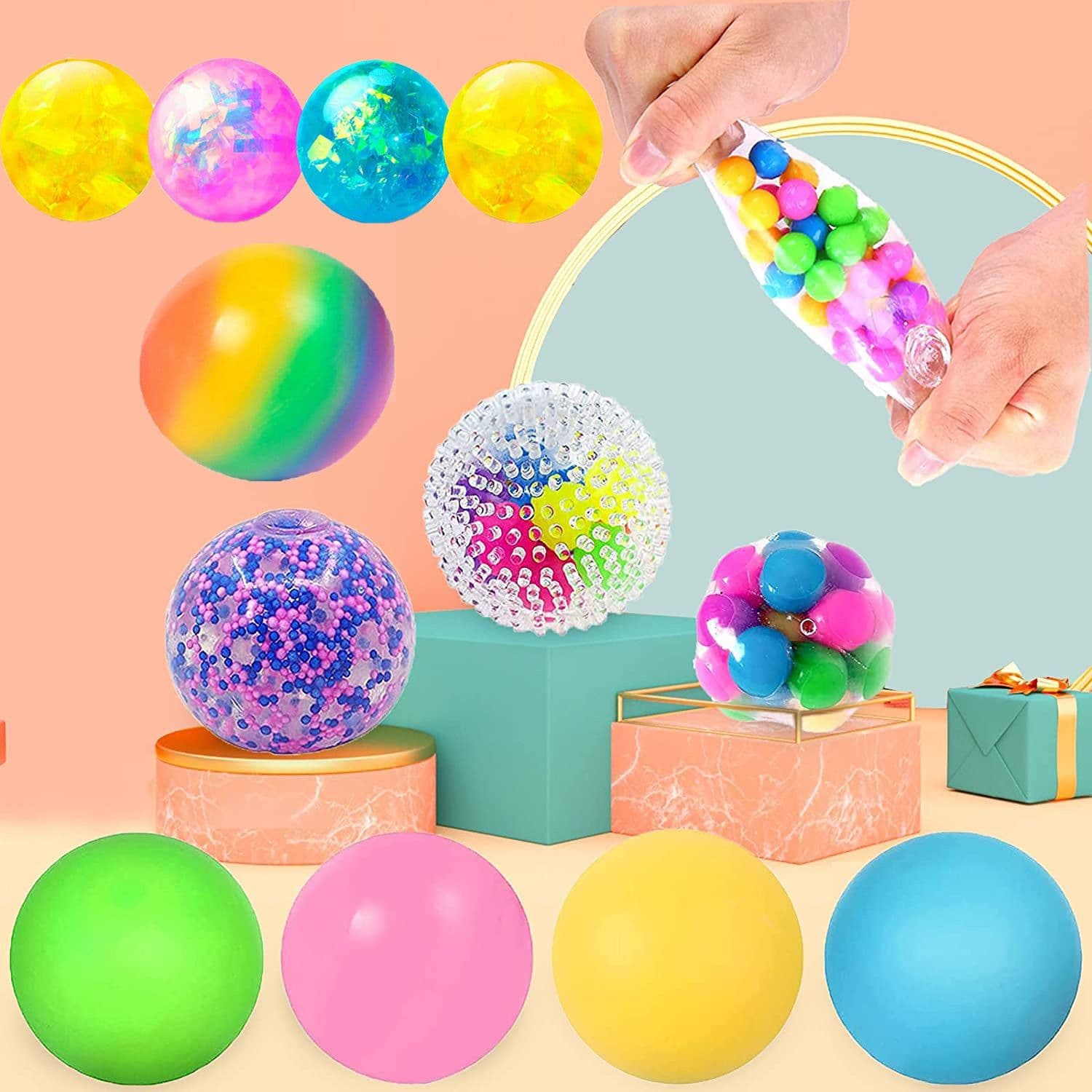 image-Decompression Vent Grape Ball Decompression Foam Ball Whole Person Toys Vent Ball Toys