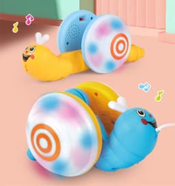 image-Children's Rope Dragging Snail Toy Light And Music Pulling The Baby Toddler