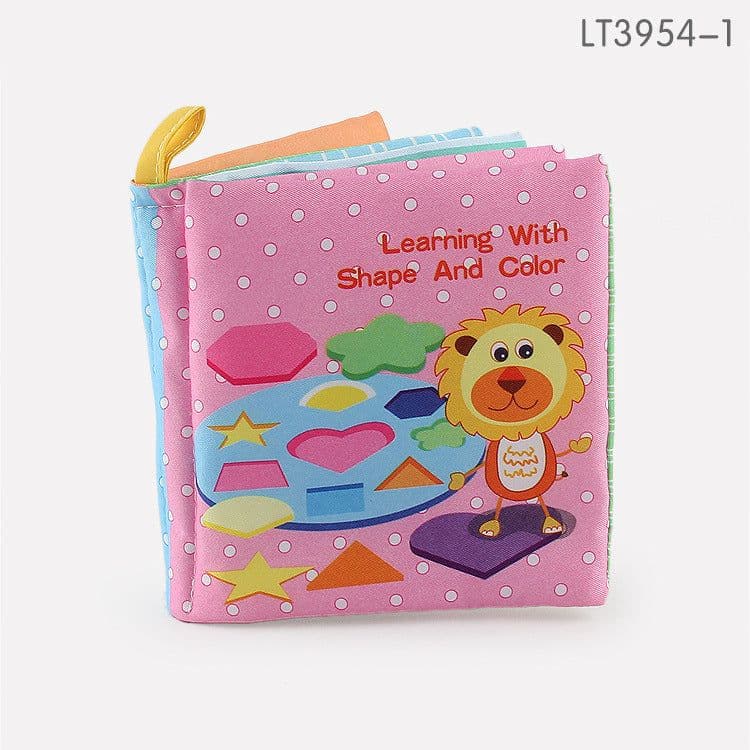image-Baby Three-dimensional Palm Cloth Book Early Education Toys English Animal Digital Cognition