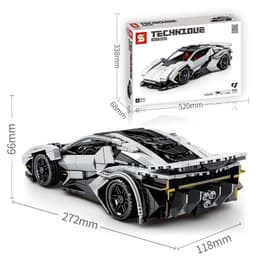 image-Boys Sports Car Series Building Blocks Educational Children's Toys