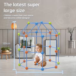 image-Outdoor Puzzle Building Blocks Inserting Beads Tent Game House