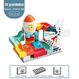 image-Aerospace Orbital 71 Large Particle Children's Slide Assembled Building Blocks
