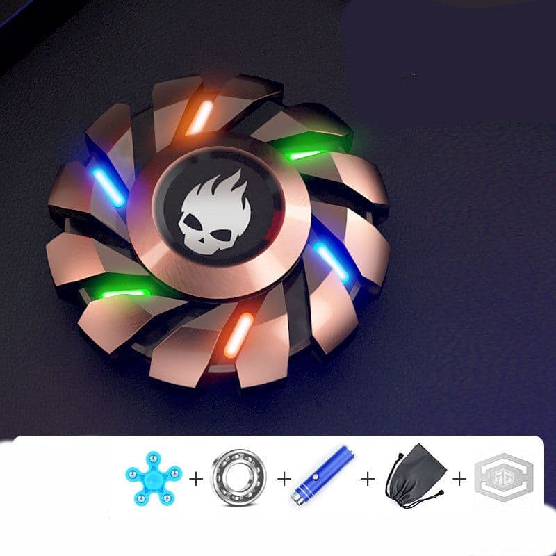 image-Luminous Fingertip Top Boring Metal Decompression Between Fingers