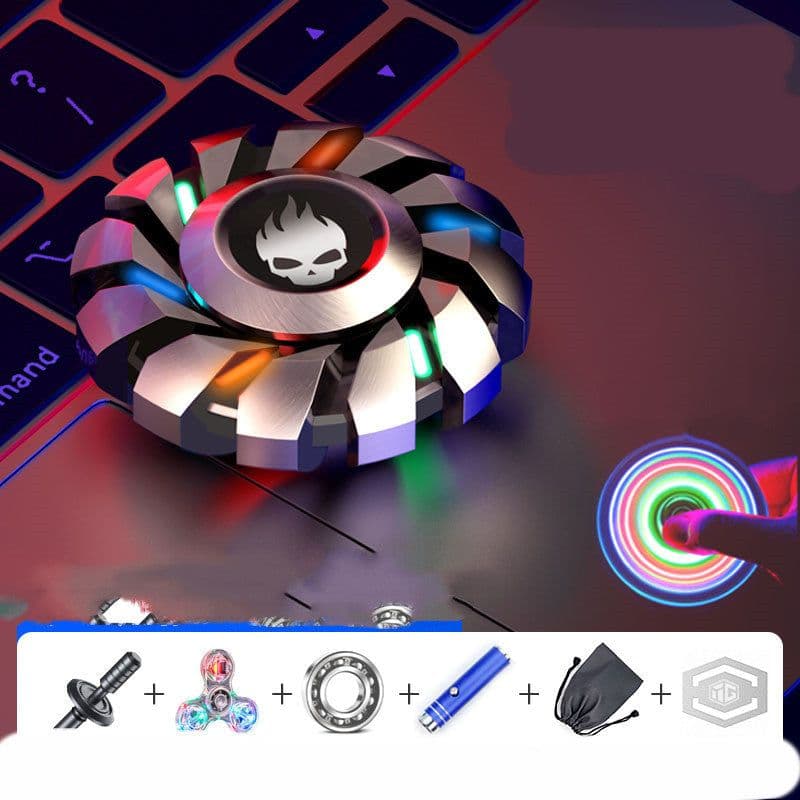 image-Luminous Fingertip Top Boring Metal Decompression Between Fingers