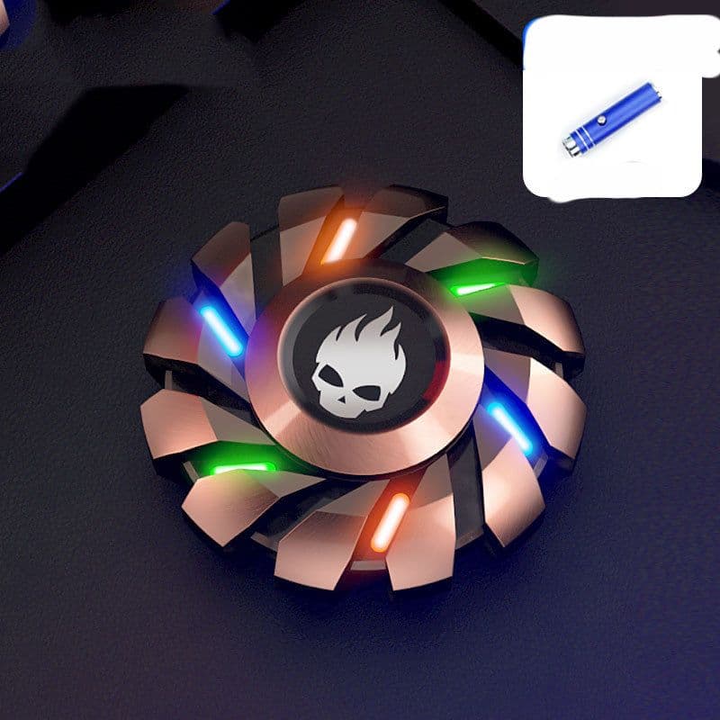 image-Luminous Fingertip Top Boring Metal Decompression Between Fingers