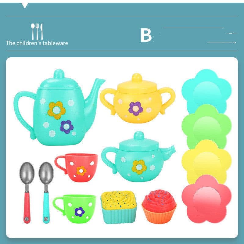 image-Children's Afternoon Teacup Tea Set Girl's Kitchen Play House