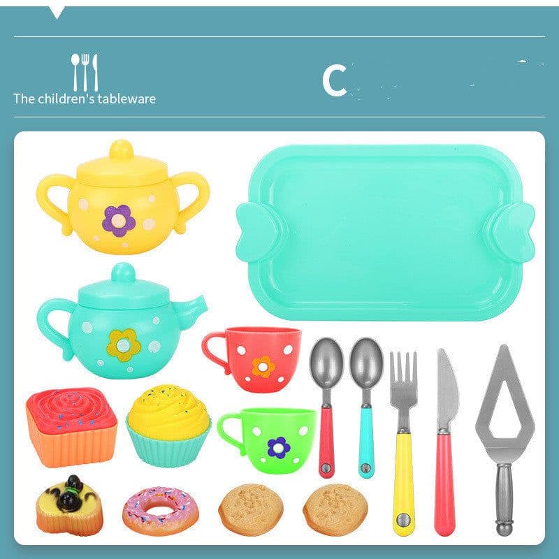 image-Children's Afternoon Teacup Tea Set Girl's Kitchen Play House