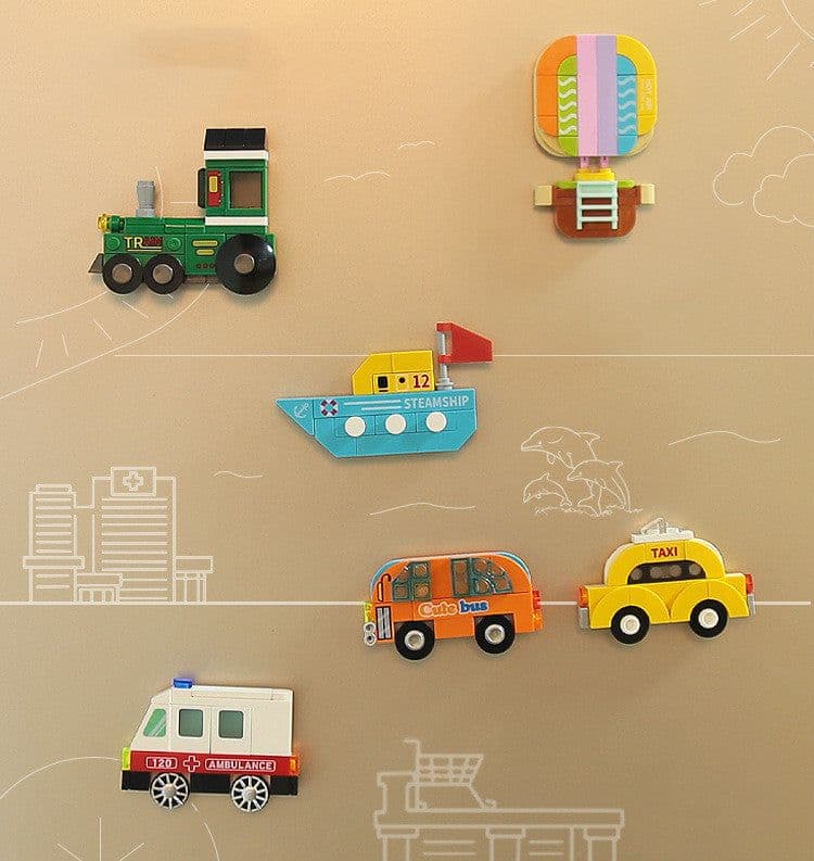 image-Animal Magnetic Fridge Magnet Assembled Building Block Toys For Children