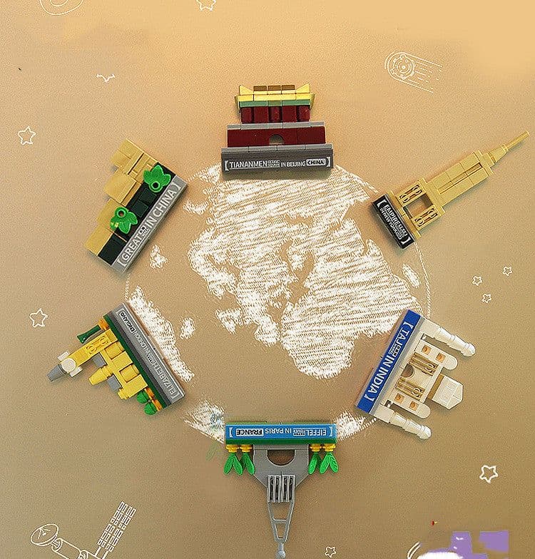 image-Animal Magnetic Fridge Magnet Assembled Building Block Toys For Children