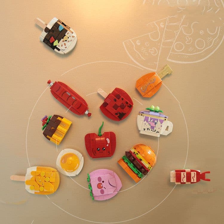 image-Animal Magnetic Fridge Magnet Assembled Building Block Toys For Children