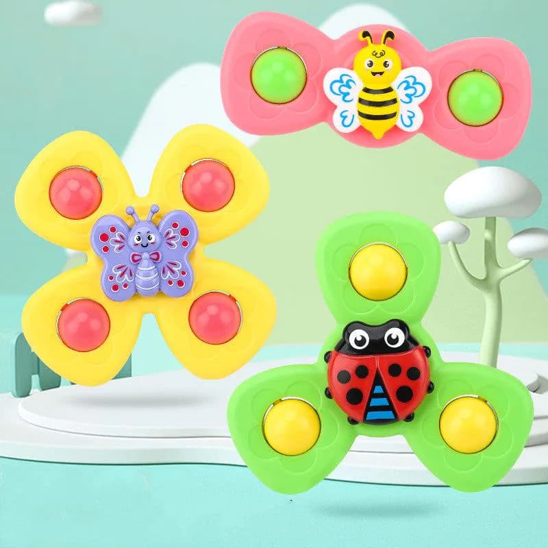 image-Baby Playing In Water And Bathing Fingertip Spinning Top Toy