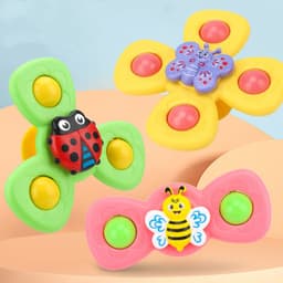 image-Baby Playing In Water And Bathing Fingertip Spinning Top Toy