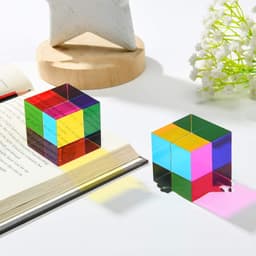 image-Crystal Cube Crystal Pyramid Prism Tabletop Toy