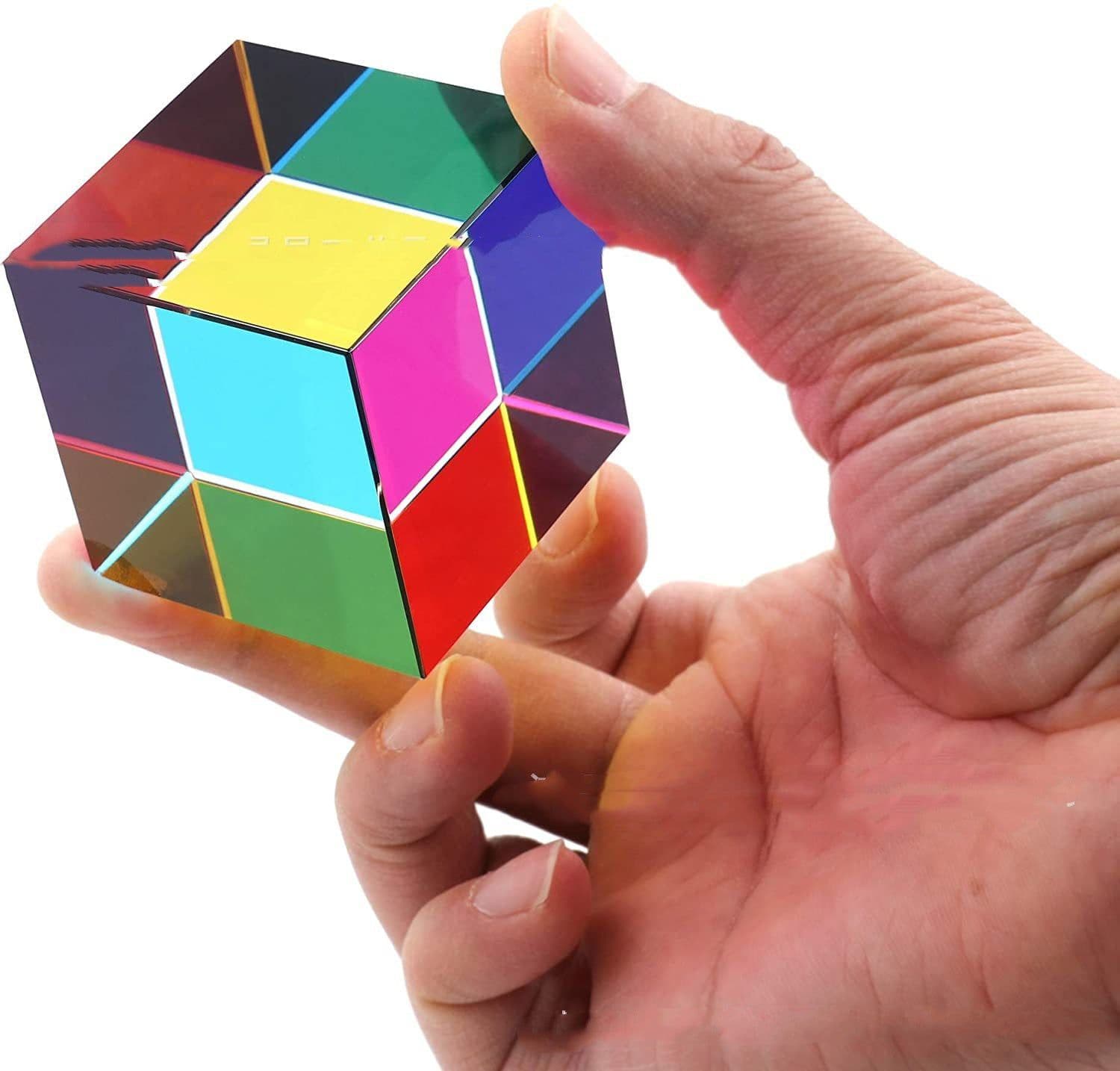 image-Crystal Cube Crystal Pyramid Prism Tabletop Toy