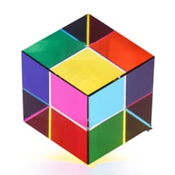 image-Crystal Cube Crystal Pyramid Prism Tabletop Toy