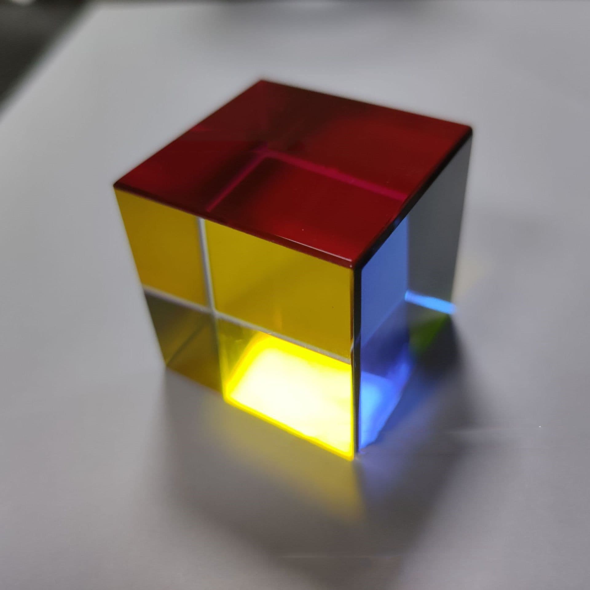 image-Crystal Cube Crystal Pyramid Prism Tabletop Toy