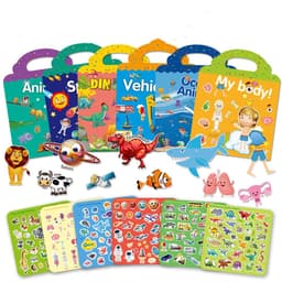 image-Children's Sticker Book DIY Sticker Dinosaur Animal