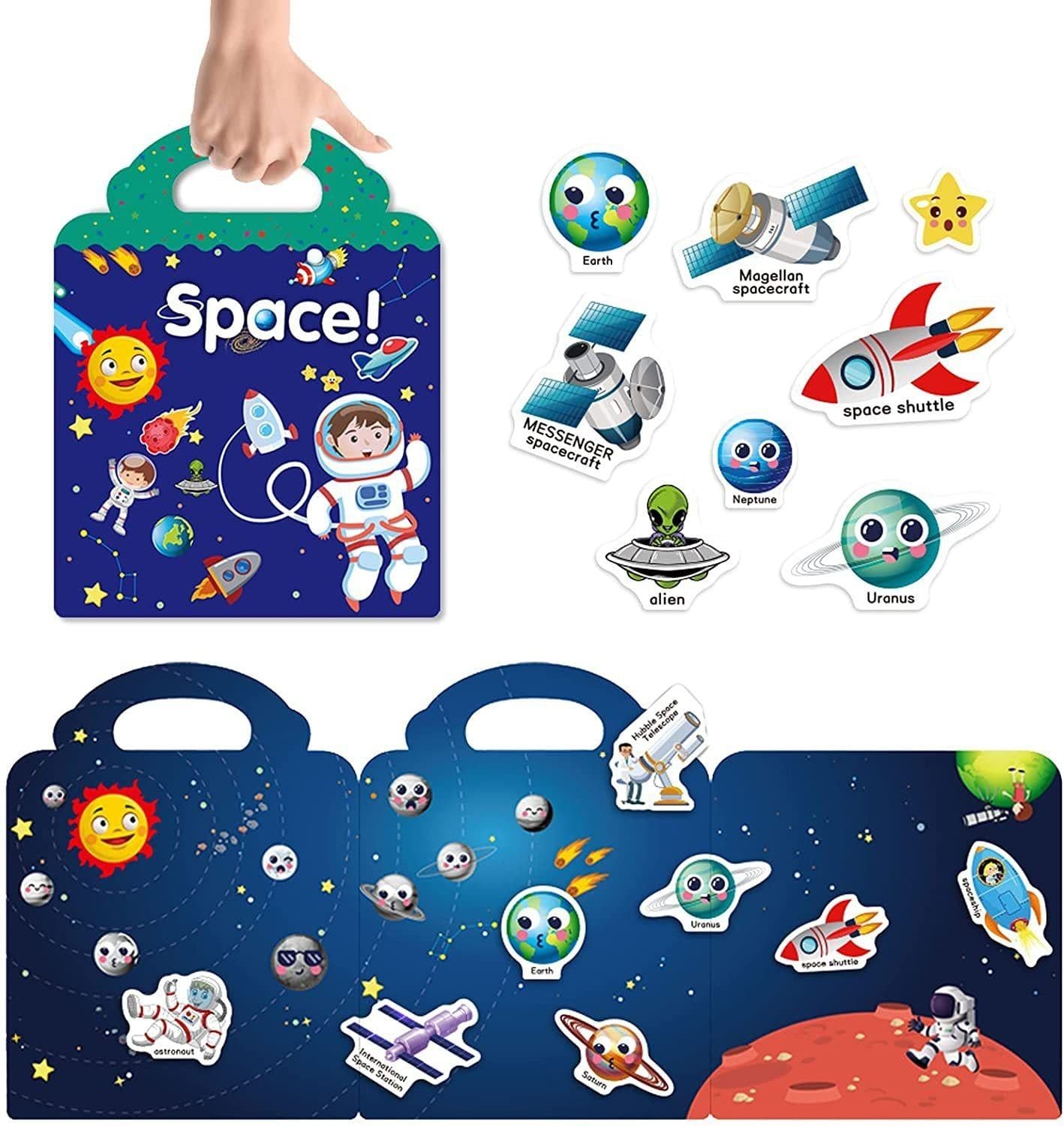 image-Children's Sticker Book DIY Sticker Dinosaur Animal