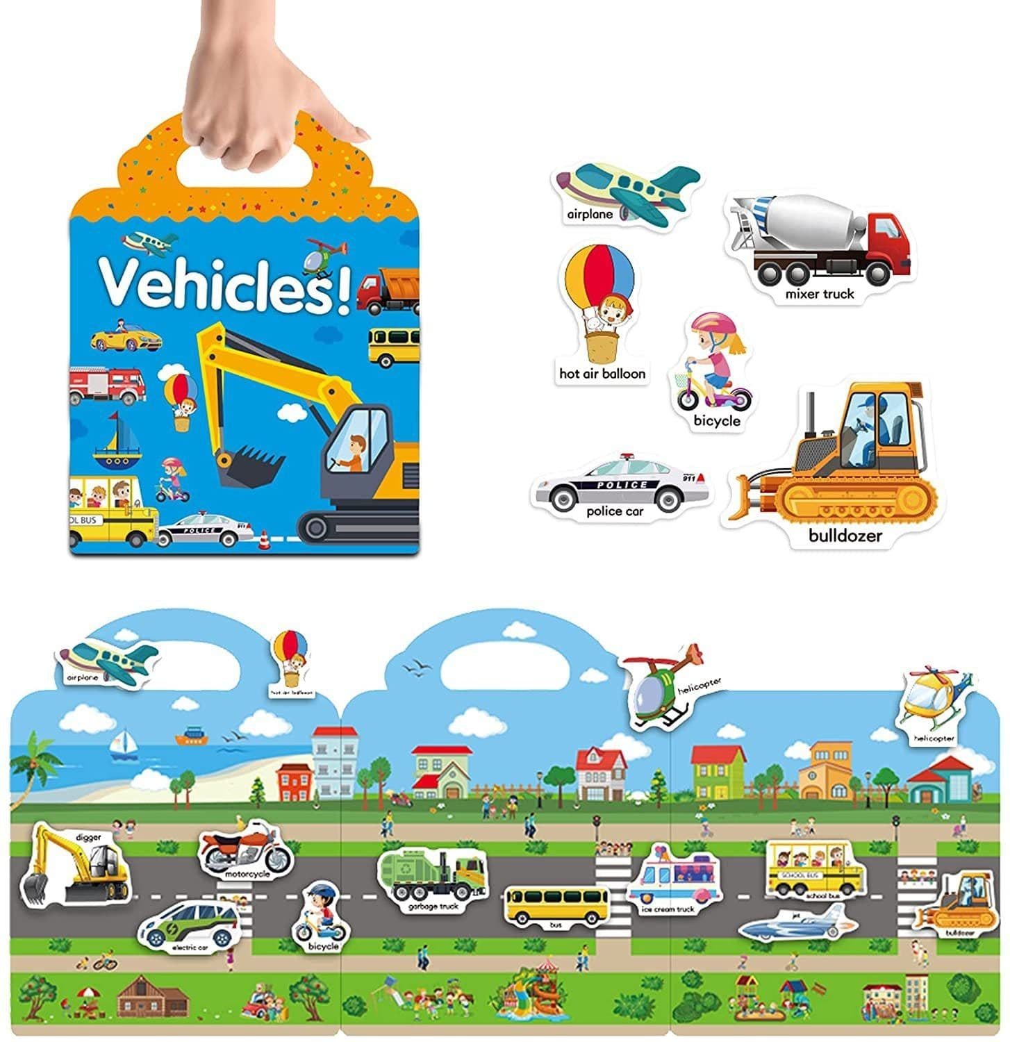 image-Children's Sticker Book DIY Sticker Dinosaur Animal