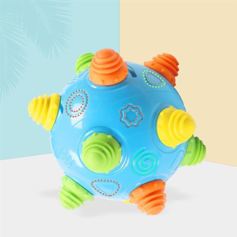 image-Newborn Baby Kids Music Shake Dancing Free Bouncing Sensory Developmental Ball Toy Music Vibrating Dancing Balls