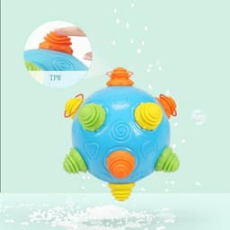 image-Newborn Baby Kids Music Shake Dancing Free Bouncing Sensory Developmental Ball Toy Music Vibrating Dancing Balls