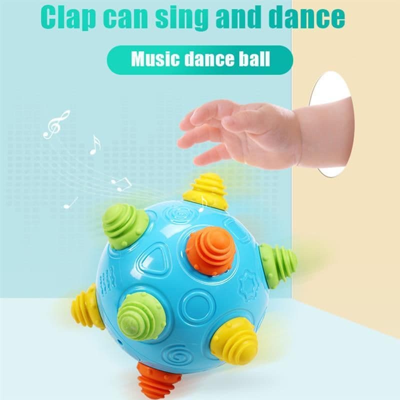 image-Newborn Baby Kids Music Shake Dancing Free Bouncing Sensory Developmental Ball Toy Music Vibrating Dancing Balls
