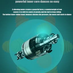 image-Newborn Baby Kids Music Shake Dancing Free Bouncing Sensory Developmental Ball Toy Music Vibrating Dancing Balls