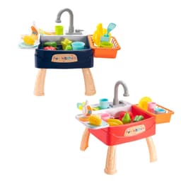 image-Kitchen Children Dishwasher Simulation Sink Faucet Circulating Water Electric Wash Table Toys