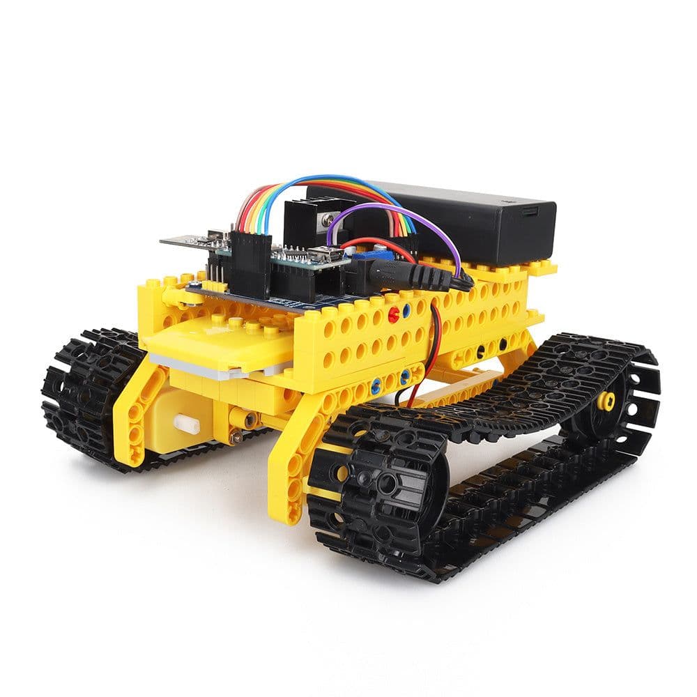 image-Tank Graphical Programming C DIY Smart Robot Car For CH340 Arduino Nano STEM Educational Building Block