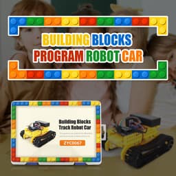 image-Tank Graphical Programming C DIY Smart Robot Car For CH340 Arduino Nano STEM Educational Building Block