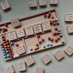 image-Beech Nordic Simple Wind Handwritten Early Education Digital Building Blocks Operation Toy