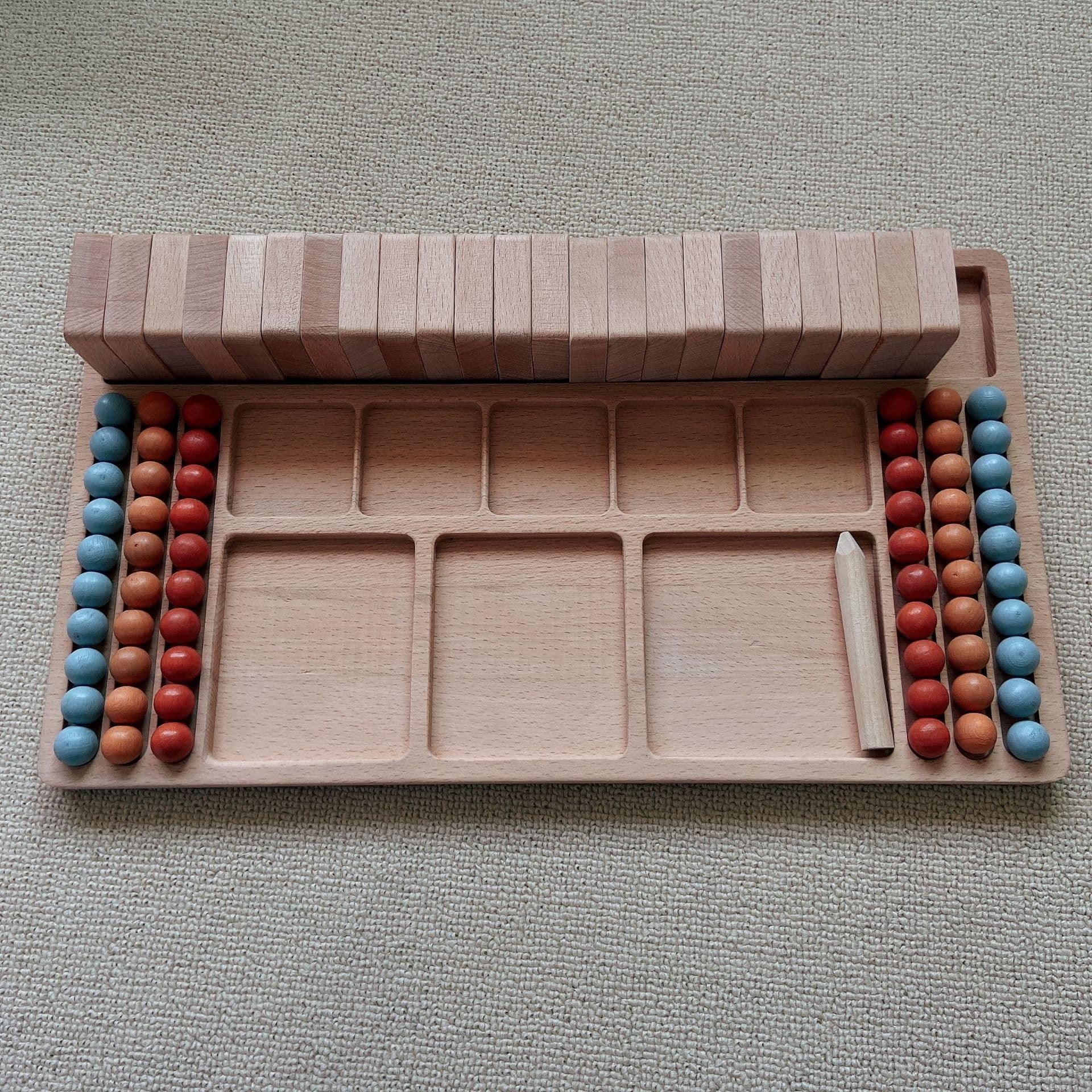 image-Beech Nordic Simple Wind Handwritten Early Education Digital Building Blocks Operation Toy