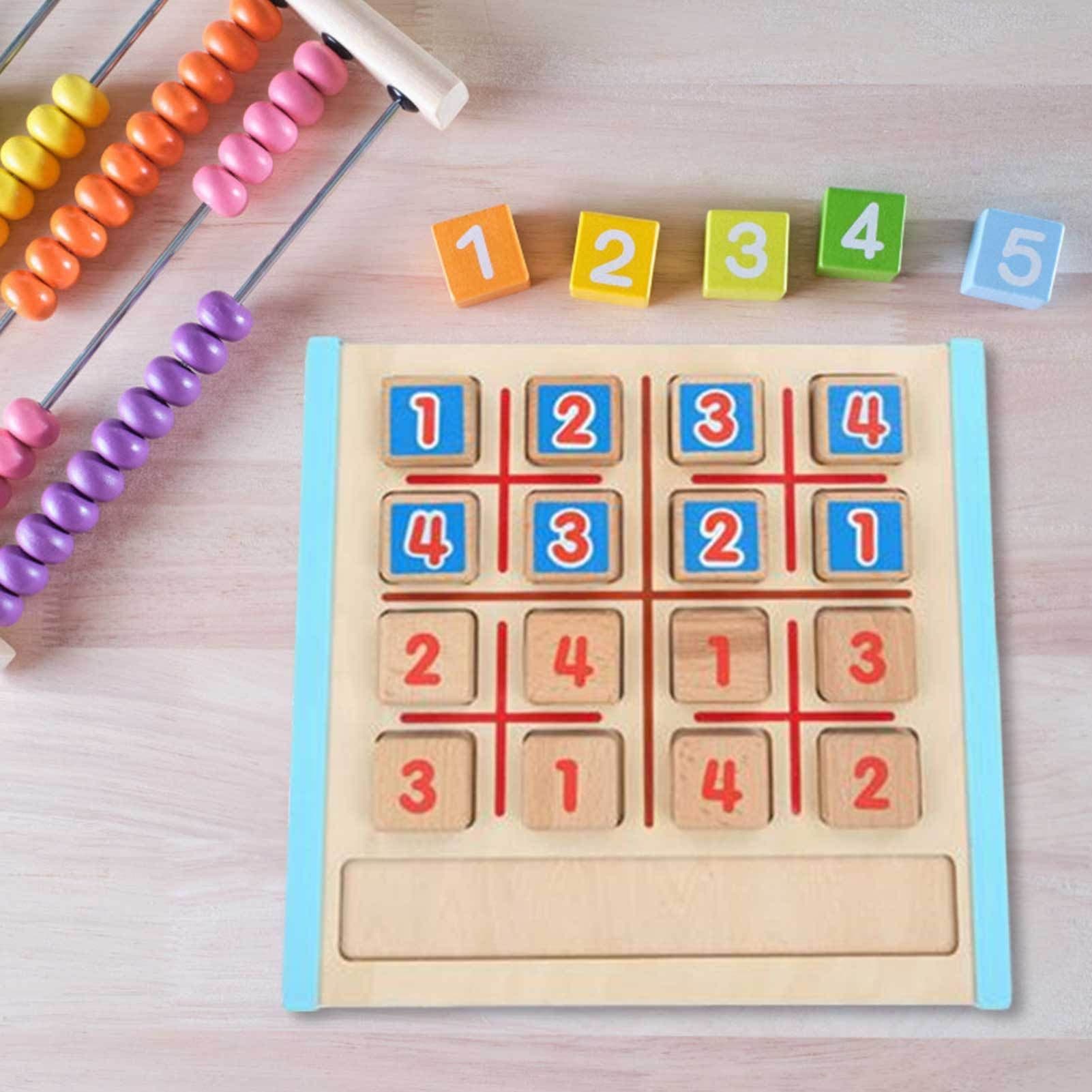 image-Wooden Sudoku Jiugongge Game Chess Educational Toy