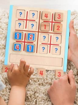 image-Wooden Sudoku Jiugongge Game Chess Educational Toy