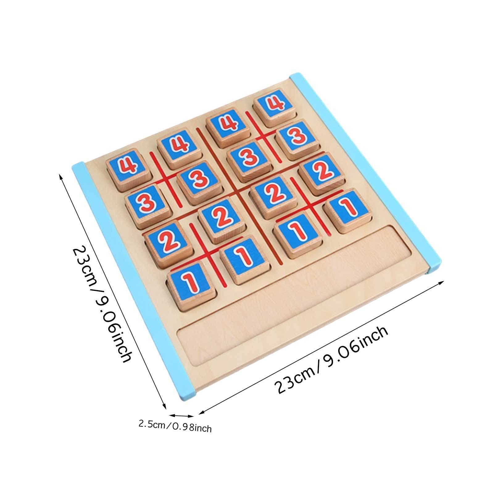 image-Wooden Sudoku Jiugongge Game Chess Educational Toy