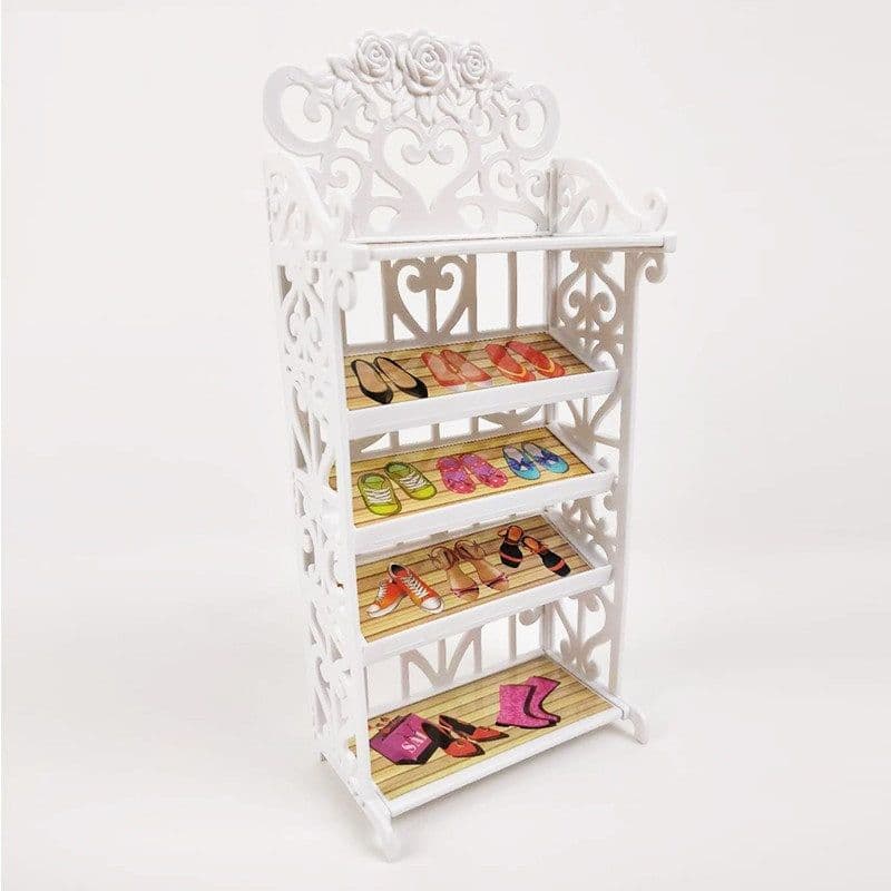 image-Doll Creative Shoe Rack Assembly Storage Shoe Cabinet
