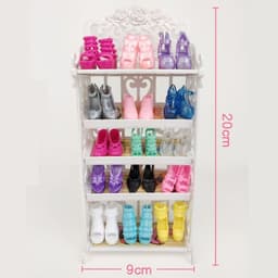 image-Doll Creative Shoe Rack Assembly Storage Shoe Cabinet