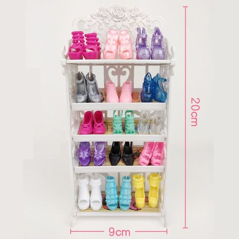 image-Doll Creative Shoe Rack Assembly Storage Shoe Cabinet