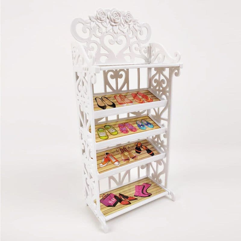 image-Doll Creative Shoe Rack Assembly Storage Shoe Cabinet