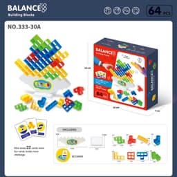 image-Balance Stacking Board Games Kids Adults Tower Block Toys For Family Parties Travel Games Boys Girls Puzzle Buliding Blocks Toy