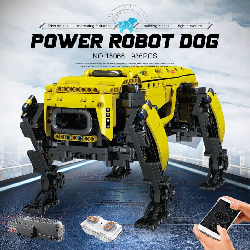 image-Mechanical Electric Robot Dog Remote Control Puzzle Assembly Model