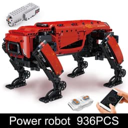image-Mechanical Electric Robot Dog Remote Control Puzzle Assembly Model