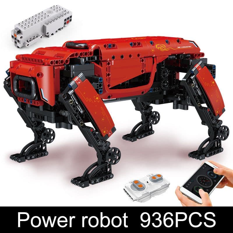 image-Mechanical Electric Robot Dog Remote Control Puzzle Assembly Model