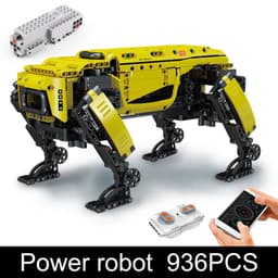 image-Mechanical Electric Robot Dog Remote Control Puzzle Assembly Model