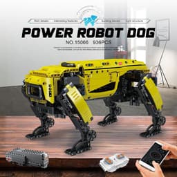 image-Mechanical Electric Robot Dog Remote Control Puzzle Assembly Model
