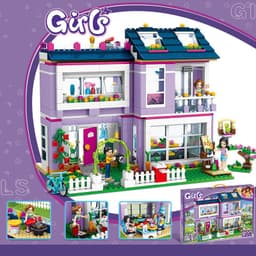 image-Emma's House Children's Educational Building Blocks Toys