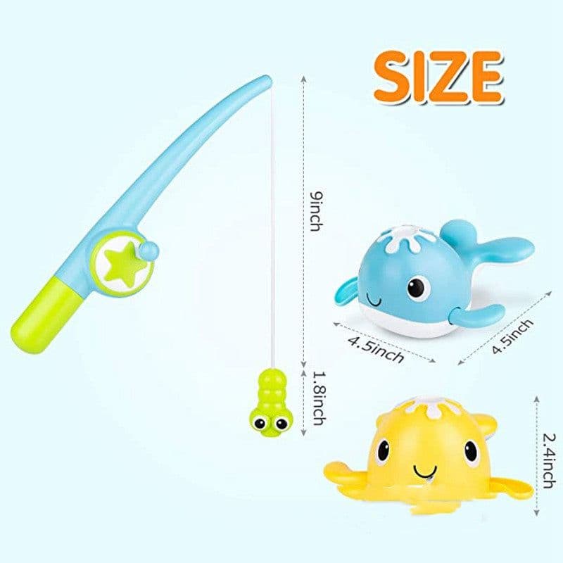 image-Wind-up Swimming Whale Clockwork Water Play Children's Toy