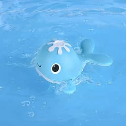 image-Wind-up Swimming Whale Clockwork Water Play Children's Toy