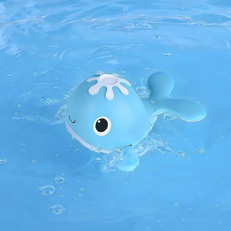 image-Wind-up Swimming Whale Clockwork Water Play Children's Toy