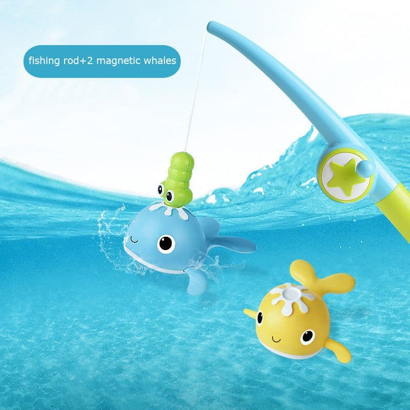 image-Wind-up Swimming Whale Clockwork Water Play Children's Toy